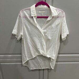 Rag & Bone White Cotton Shirt Sz M